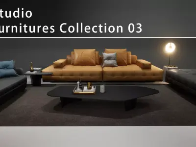 DH STUDIO Furniture Collection 03 Low-poly 3D model