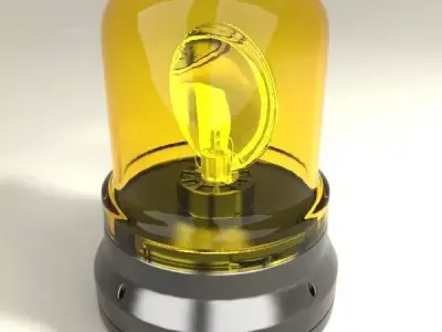 Rotating beacon 3D model