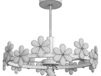 FLORENTINA chandelier  Low-poly 3D model