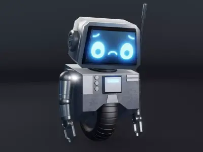 Cute Robot Character - Blender 3D model