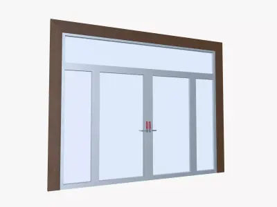 Office Door Low-poly 3D model get