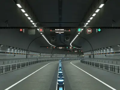 road tunnel 3D model
