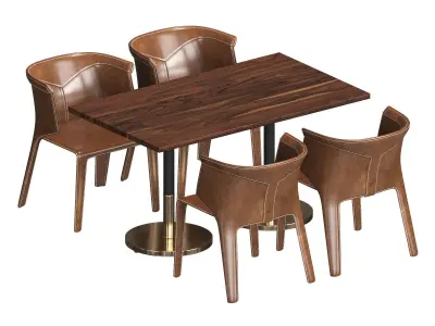 Visionnaire Anastasia Chairs and Tables 3D model