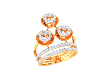  Women Ring MTL 3dm STL OBJ FBX Details 3D print model 39