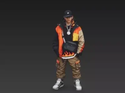 Urban Hypebeast - Modern Streetwear Character 3D model