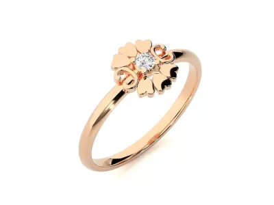 Women ring 3D print model 138