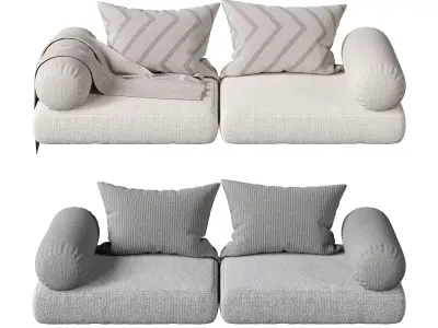 Seat Pillow Set 04 3D model