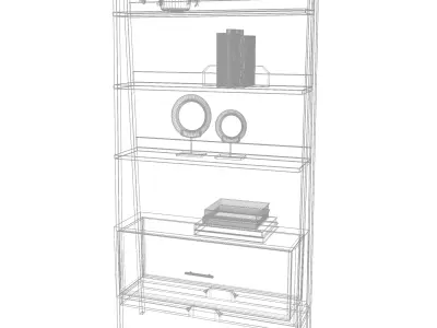 Amazing Realistic Bookcase   3D model purchase