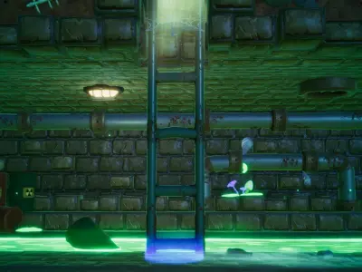 Toxic Sewer Game asset pack Unity Urp Low-poly 3D model