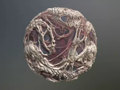 Material Skin Monster 60 Seamless PBR Texture Texture