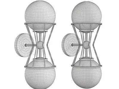 Petra 2 Light Sconce Low-poly 3D model