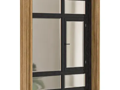 Modern windows 3D model