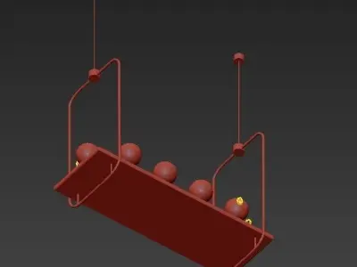 Pendant chandelier 3D model get