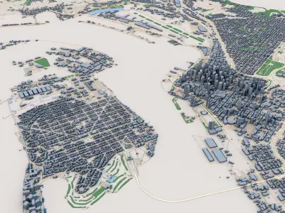 San Diego City California United States 3D model