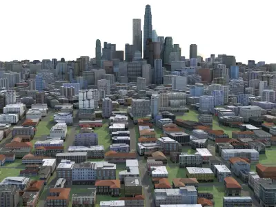 City 81 Low-poly 3D model