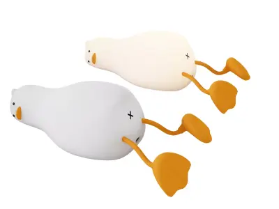 Lying Flat Duck Night Light 3D model
