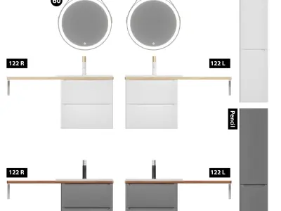 Jorno Wood 122 L-R for washing machine 3D model