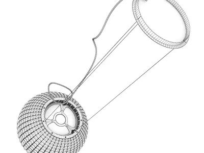 Hanging Kitchen Hood 3 3D model