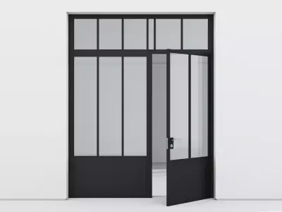 Aluminium door 217 3D model
