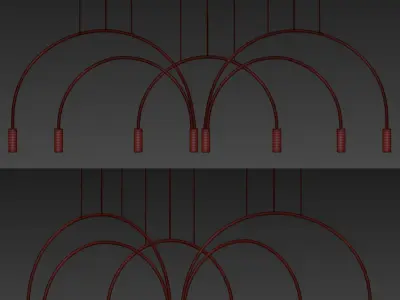 Volta Pendant Light 3D model