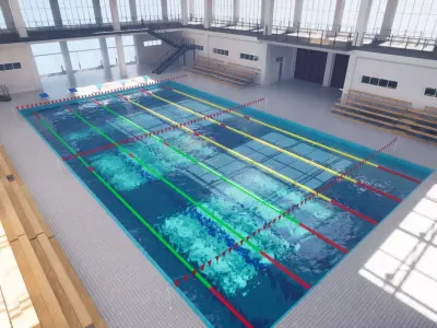 Swimming Pool Low-poly 3D model