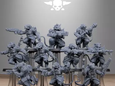 Corrupted Guard Raticus 3D print model