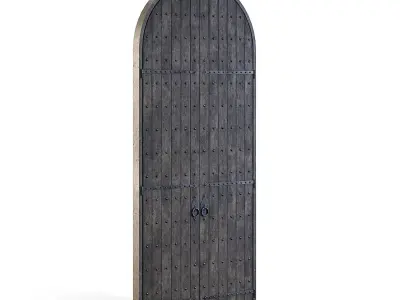 Dungeon Wooden Door 3D model