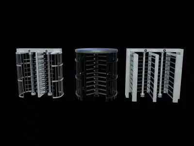 Turnstile gate 3D model