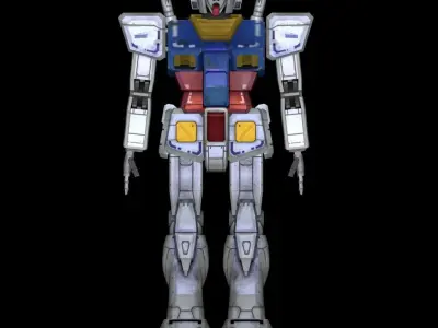 Gundam RX-78-2 Fanmade 3D model