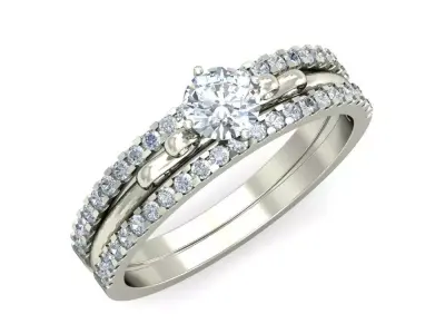 Women Ring  Render 3dm STL OBJ FBX Details 3D print model 332