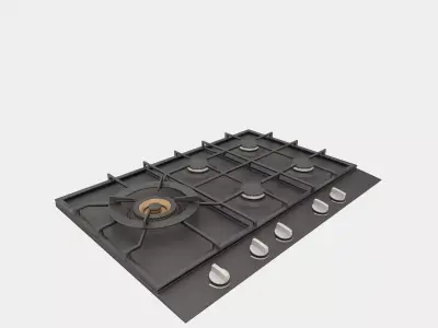 Gas hob 3D model