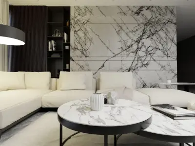Interior Dining Room design scene 05 3D model