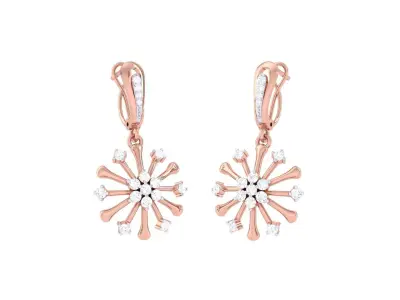 GemStone Diamond Light weight earring 19 3D print model