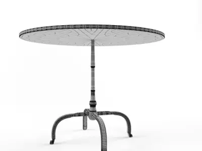 Williams Sonoma La Coupole Round Iron Bistro 3D model