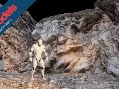 Unimodels Stone Walls Vol 1 Low-poly 3D model