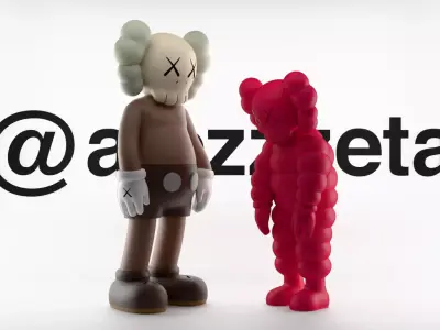 Kaws Companion x What Party Textured 3D model