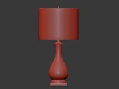 Currey Company Lighting Lynton Table Lamp Cream 3D model