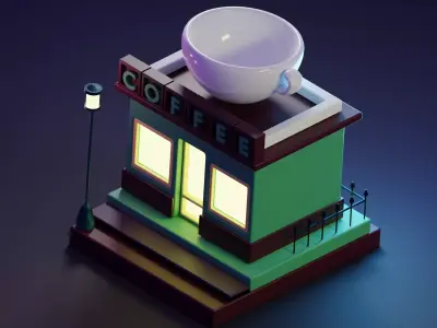 AQCoffeeShop V011 3D model