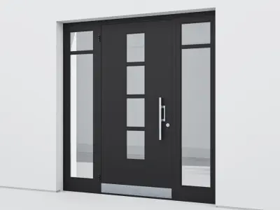 Aluminium door 104 3D model