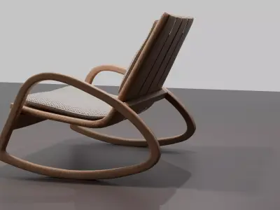 Modern rocking chairs 3D model