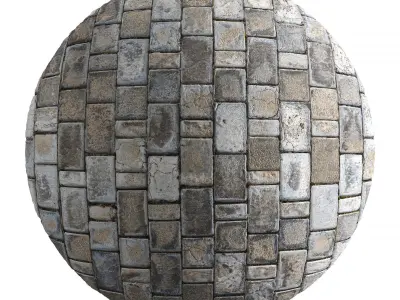 Seamless material of old paving slabs Texture