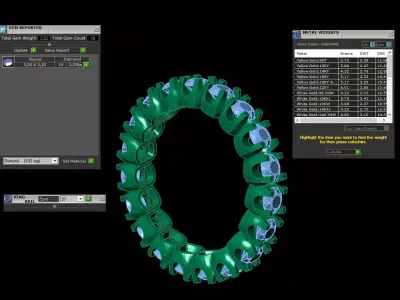 Halo Diamond Ring   3D print model