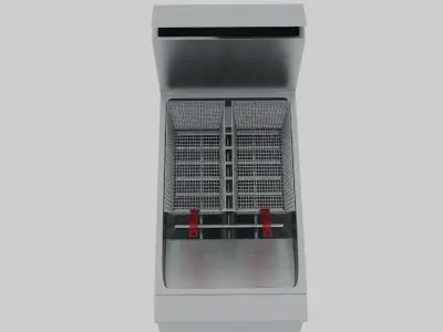 Steel Floor Fryer 3D model