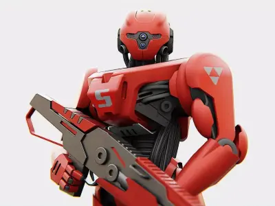 BATTLE DROID Z-10000    RIGGED 3D model