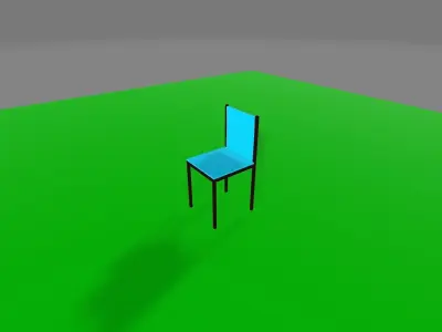 Chair 3D Model By Punhan Dadasov Low-poly 3D model