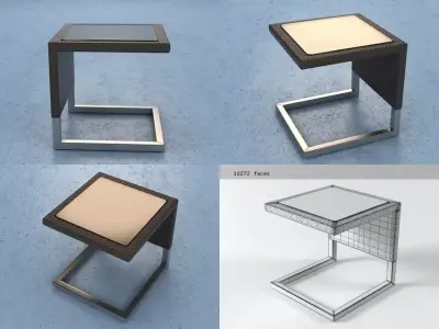 Luxor low table - Pouf 3D model