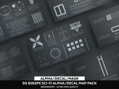 U1 Sci-Fi Alpha Decal Pack Texture