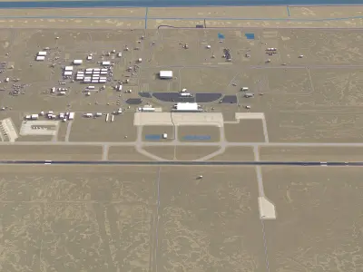 Basra - Airport - BSR Low-poly 3D model