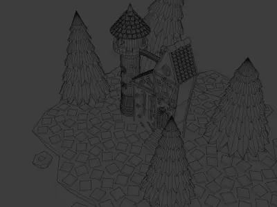 Sky tower 3D model