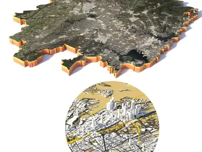 Sydney City in Australia 3D model
